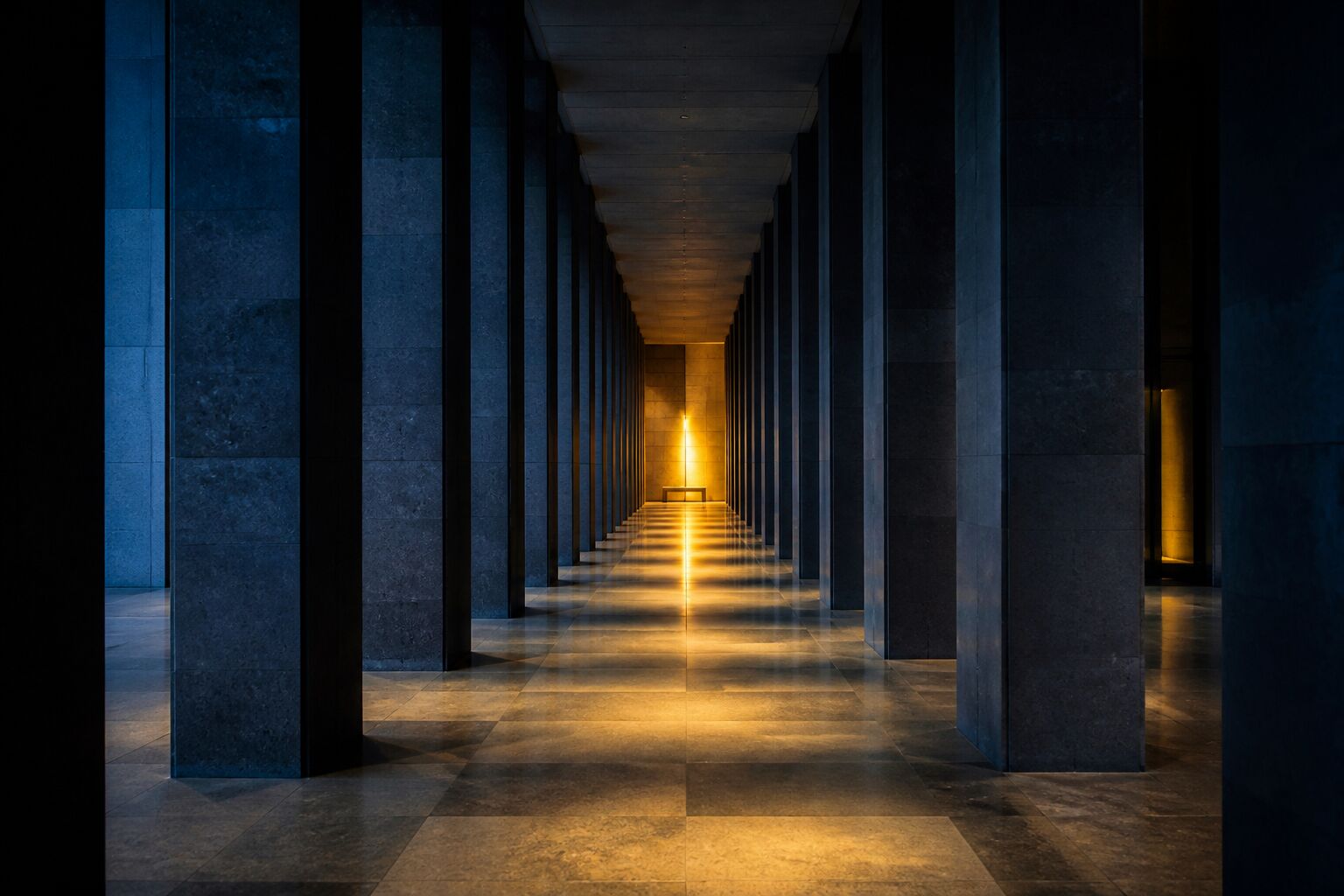 Interior of a modern institutional building in Malaysia